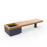 Лавка Rail Road 01 с вазоном