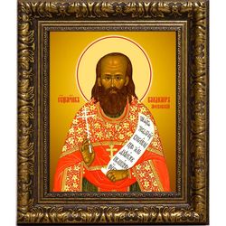 Владимир Амбарцумов, Московский, священномученик, пресвитер. Икона на холсте.