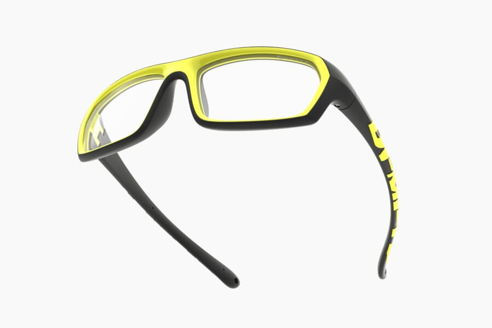 Спортивные очки с диоптриями Demetz Softness R / Black / Lime Colorless Cat.0