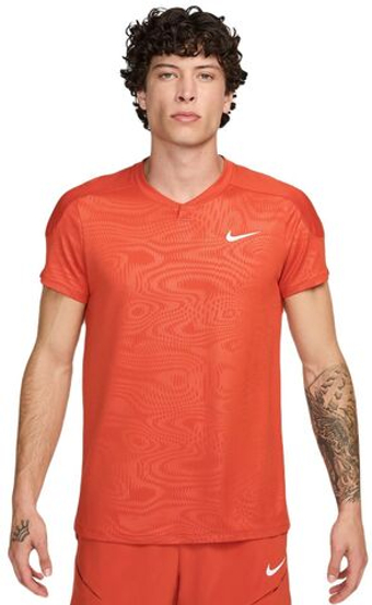 Мужская теннисная футболка Nike Court Dri-Fit Slam RG Tennis Top - Коричневый