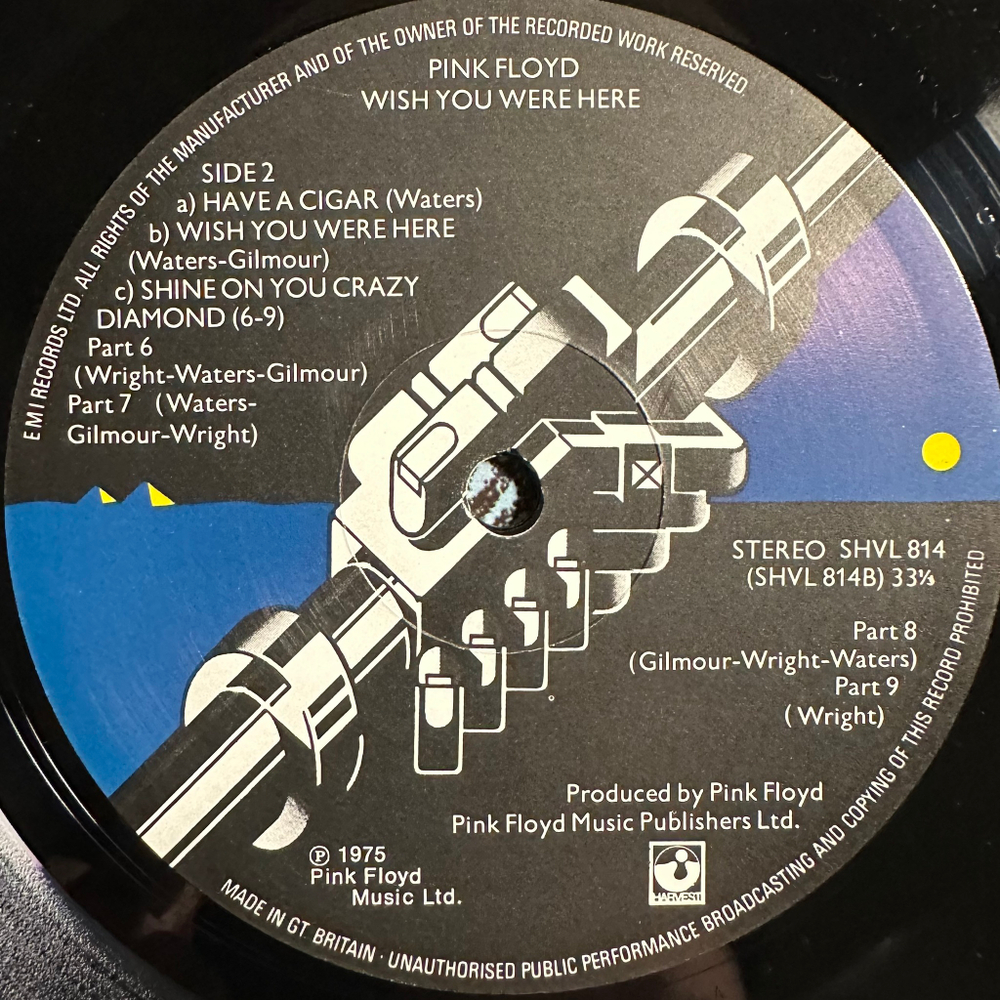 Pink Floyd - Wish You Were Here (Англия 1975г.)