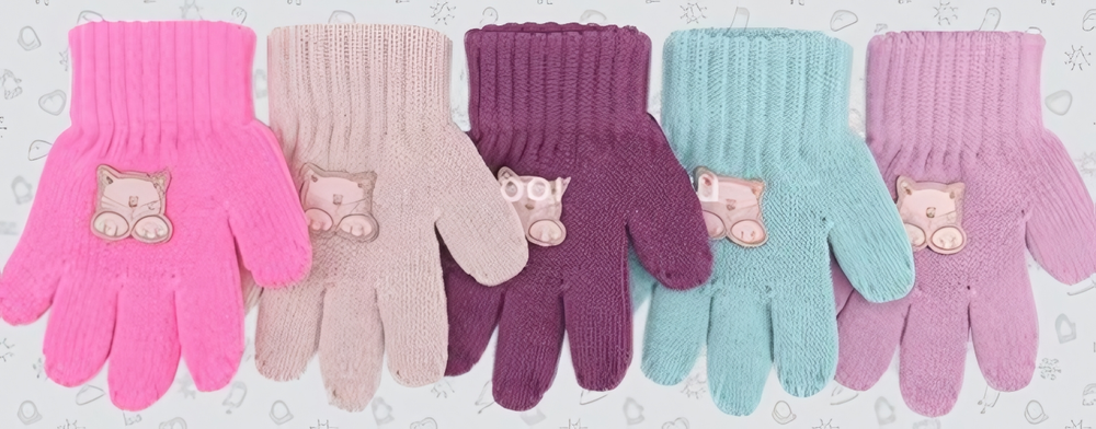 Перчатки дет. TG-618д р.12,5(23) ассорт. (Теплыши), 1 шт.