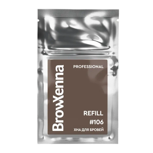 Хна для бровей Пыльный коричневый #106 BrowXenna, 6 гр