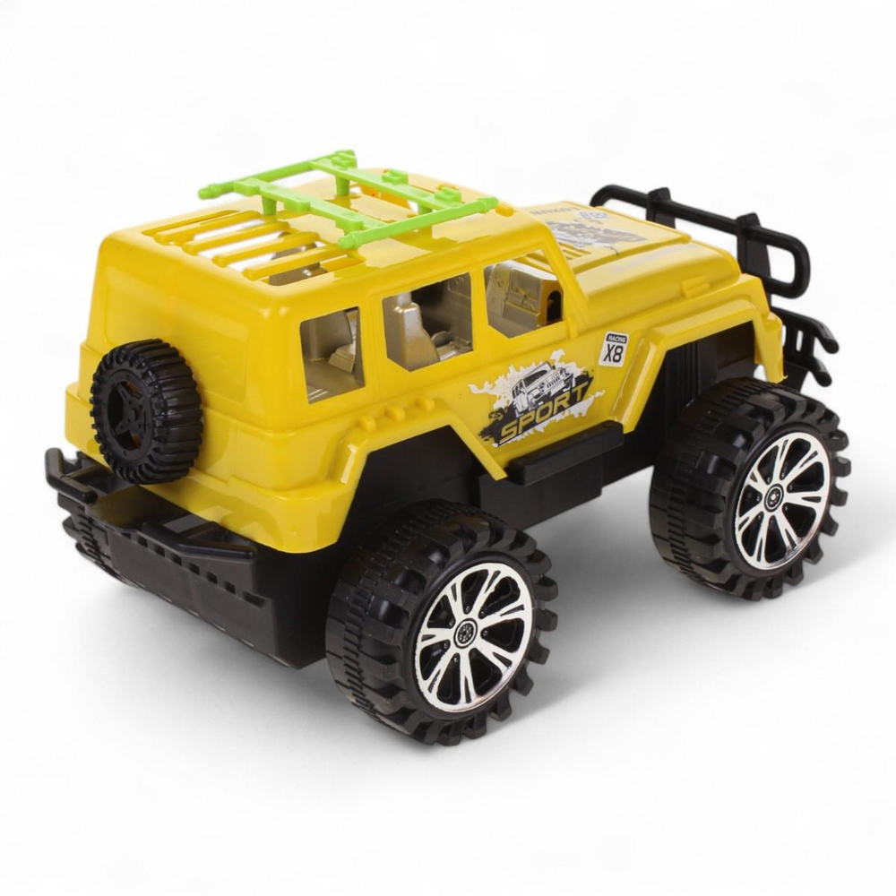 Джип на РУ 24,5*13*13см. движение вперед/назад, желтый