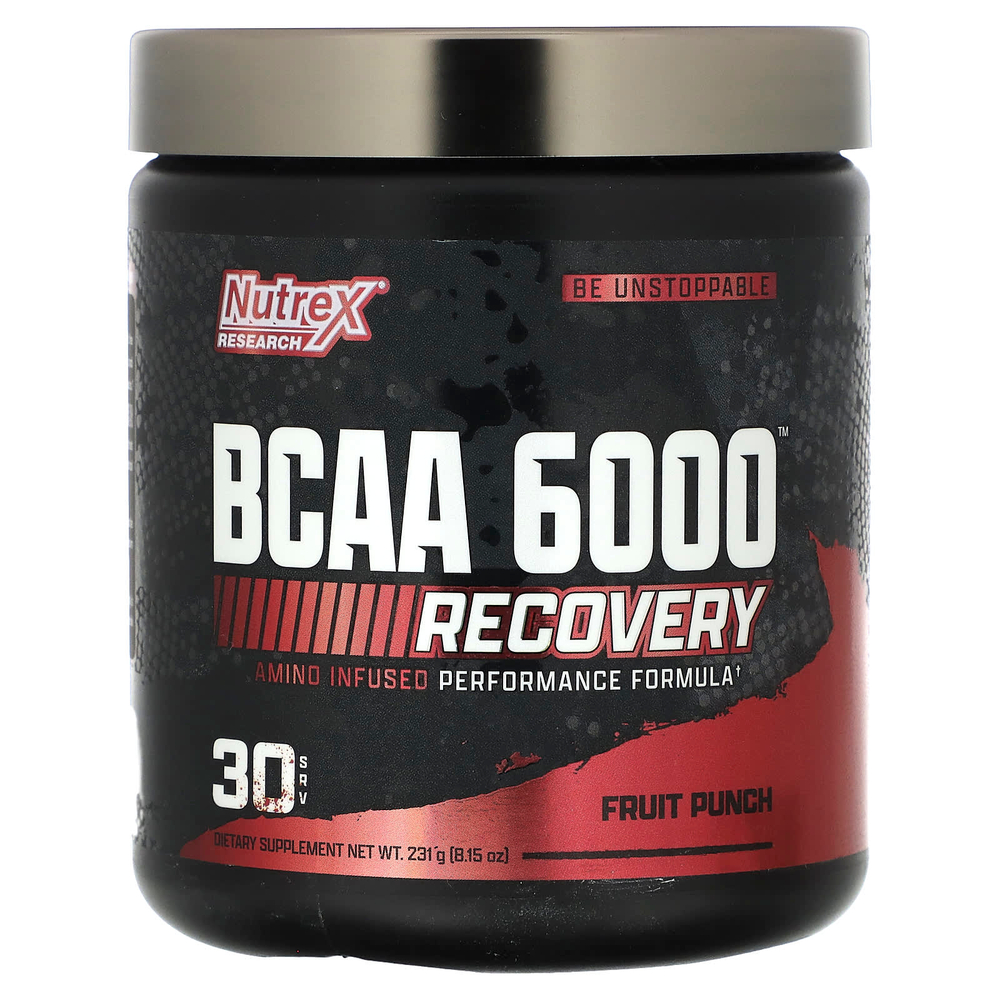 Nutrex Research, BCAA 6000, фруктовый пунш, 231 г (8,2 унции)