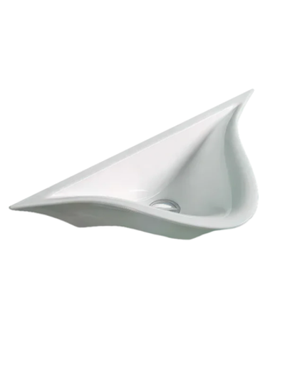 Раковина накладная (глянцевая белая) WeltWasser WW AISBACH 78205 GL-WT 575х310х130