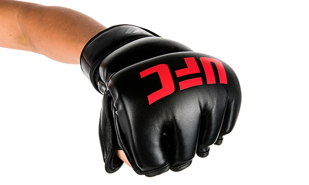 UFC Перчатки MMA для грэпплинга 7 унций чёрные L/XL