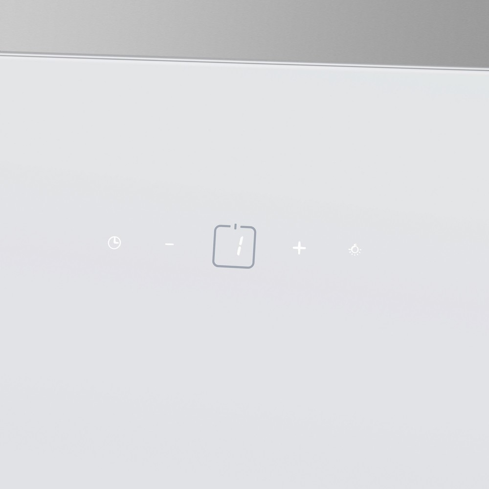 Каминная вытяжка Maunfeld MEDWAY 60 Glass White/ Stripe Inox