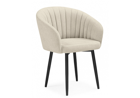 Стул на металлокаркасе Woodville Моншау marseille 2 данс, черный, ножки черные