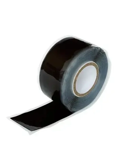 Силиконовая самослипающаяся лента САНТЕХНИК чёрная 25мм х 3м XGLASS