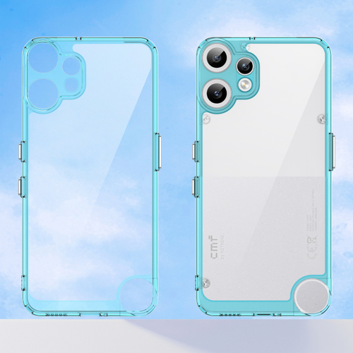 Усиленный чехол с мягкими рамками бирюзового цвета для Nothing CMF Phone 2 Pro, увеличенные защитные свойства