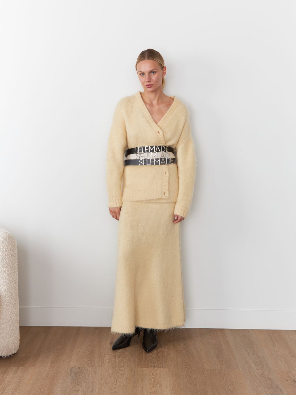 ШИРОКИЙ РЕМЕНЬ НА КОБУРНЫХ КНОПКАХ SELFMADE MILK