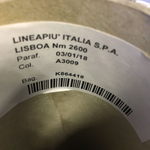 LISBOA  Lineapiu  74% хлопок,  26% вискоза  260м/100гр col.A3009
 Светлый шнурок с  синими и фиолетовыми крапинками