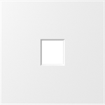 Накладка 1-я для розеток RJ45, TV, SAT, матовый белый, серия S08
