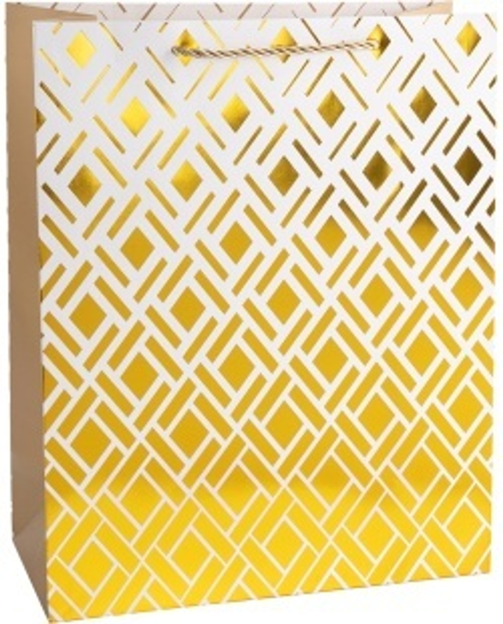 Пакет подарочный Эффектная серия Дизайн №3 Металлик 23*18*10 см.