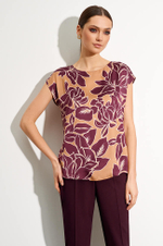22715 Блузка женская (бордовый принт)