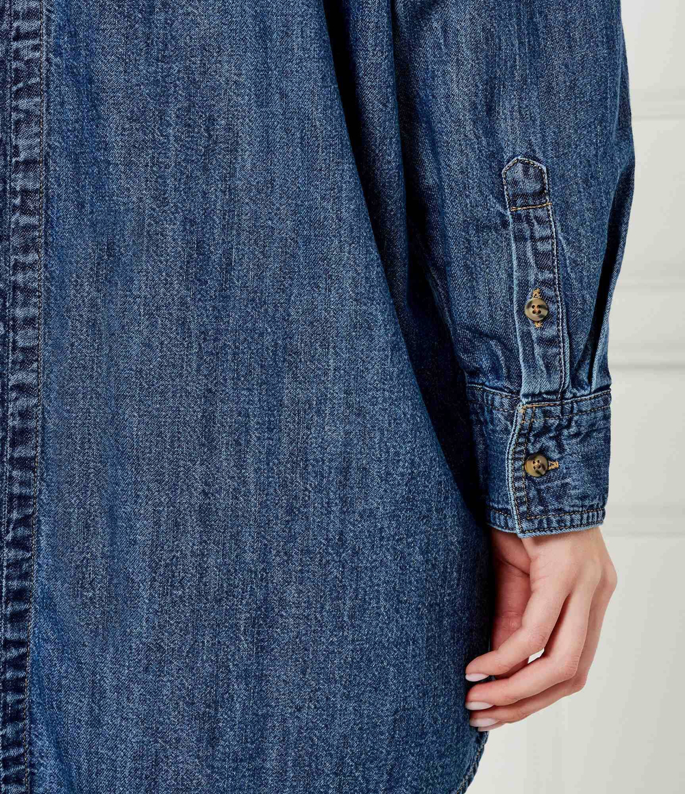 Джинсовая рубашка Guess Jeans - голубой(W5RH89 D5M84)