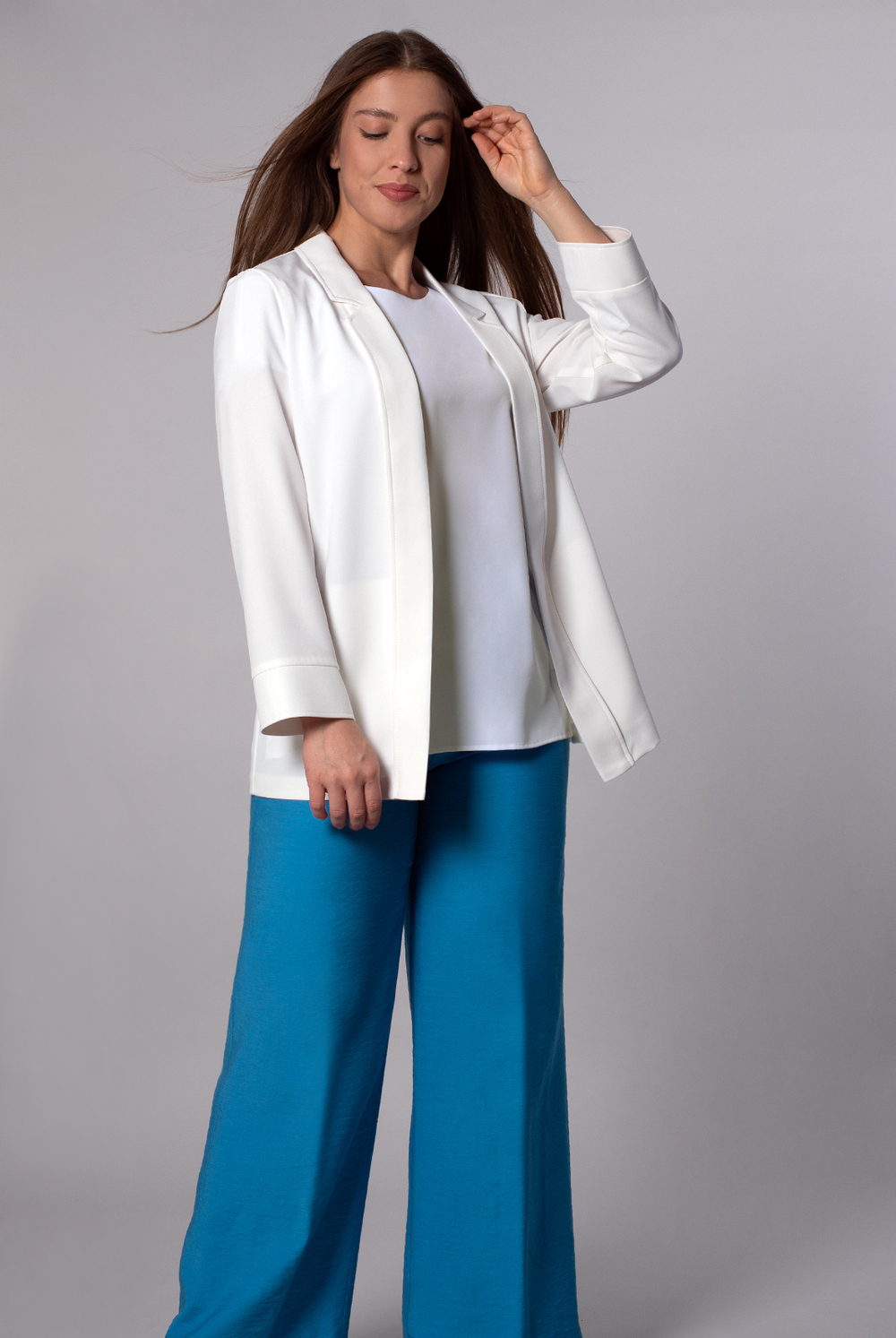 Жакет женский 3619зпа, белый #259Бел043619зпа