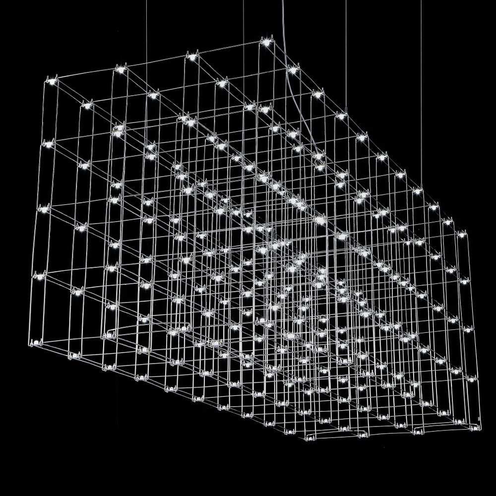 Подвесная Люстра Quasar Cosmos Square Led Pendant Light 80/80/200 By Imperiumloft