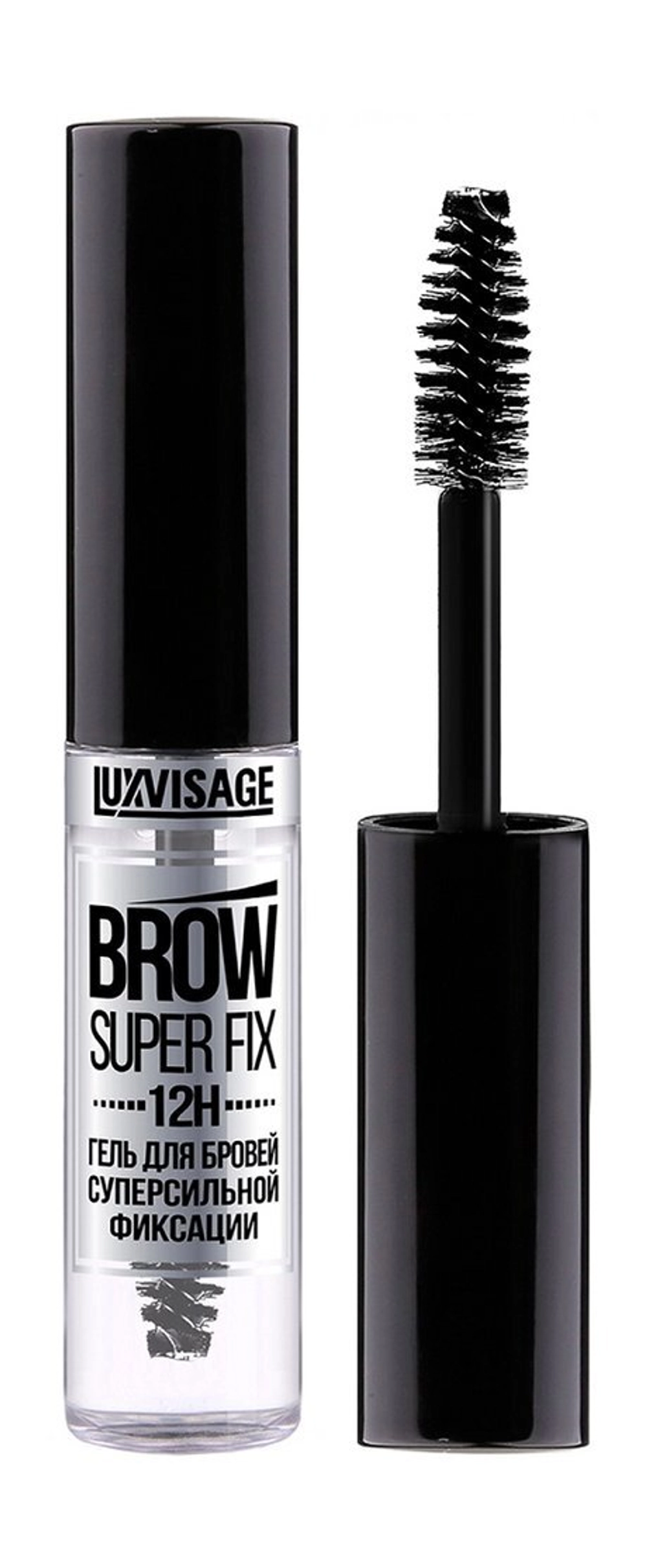 Гель для бровей суперсильной фиксации LuxVisage  BROW SUPER FIX 12H
