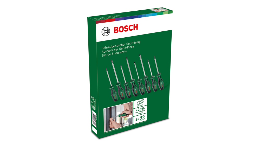 Набор отверток, 8 шт. BOSCH 1600A02BX8