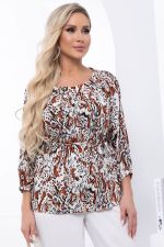 Блуза "Рио" (энимал принт) Б6087 LT Collection (Акция)