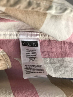 Рубашка Colin's в полоску, маркировка М, визуально 48 размер