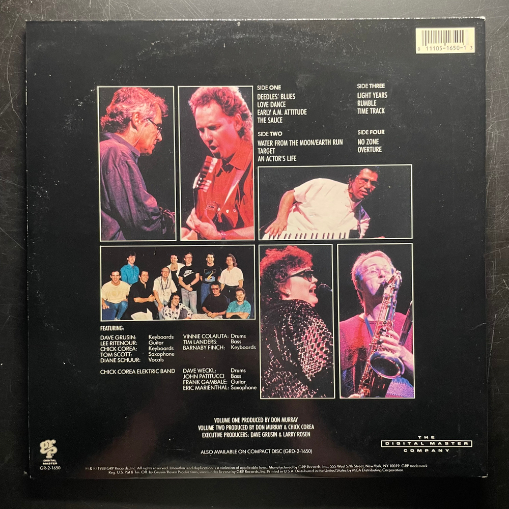 Dave Grusin, Lee Ritenour, Chick Corea, Diane Schuur, Tom Scott - GRP Super Live 2LP (США 1988г.)