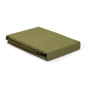 Простыня из премиального сатина оливкового цвета из коллекции essential, 180х270 см