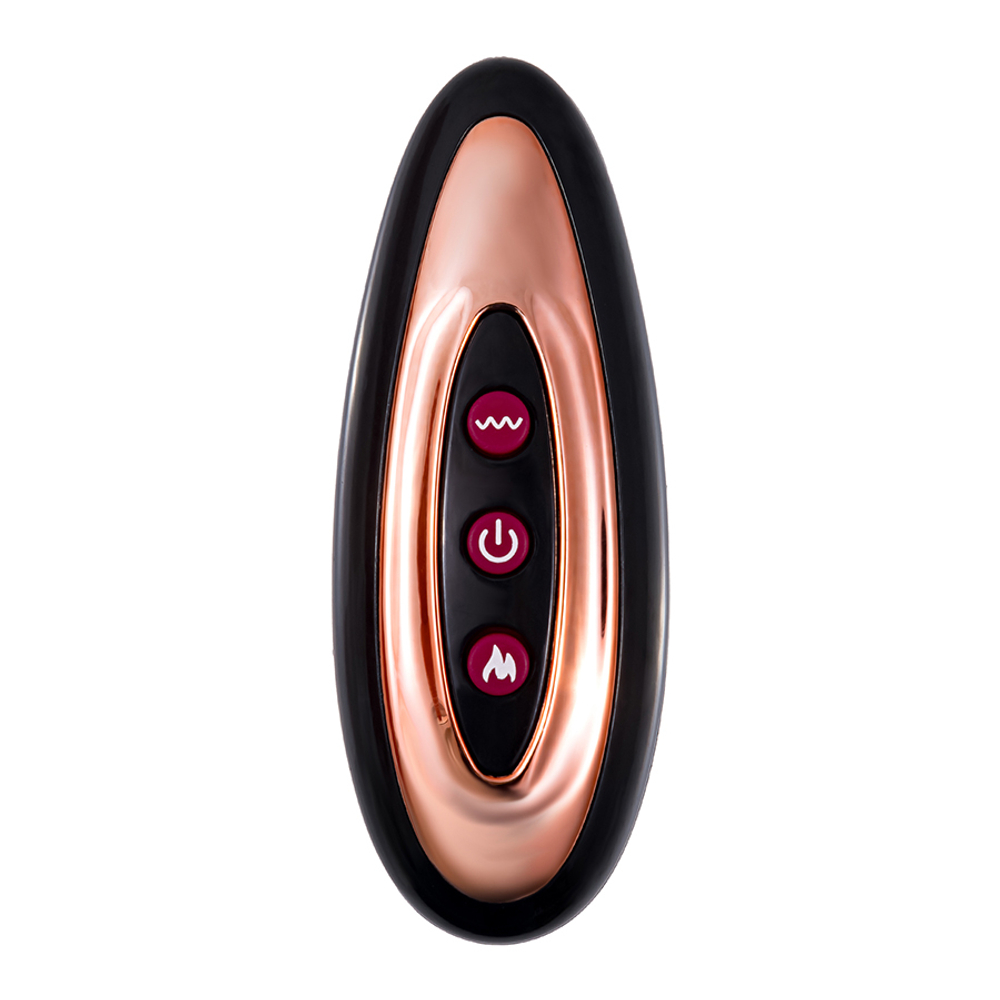 Телесный реалистичный вибратор-ротатор 21,5см с функцией нагрева ToyFa Mr.Baton RealSpins 691012