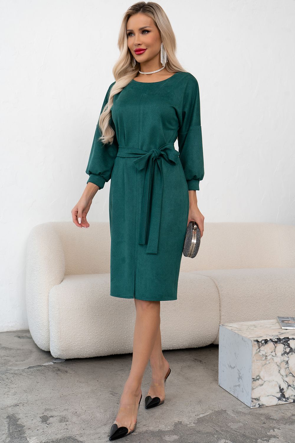 Платье Стефани (зеленый)-52р-р Р11-1239/3 Nikol