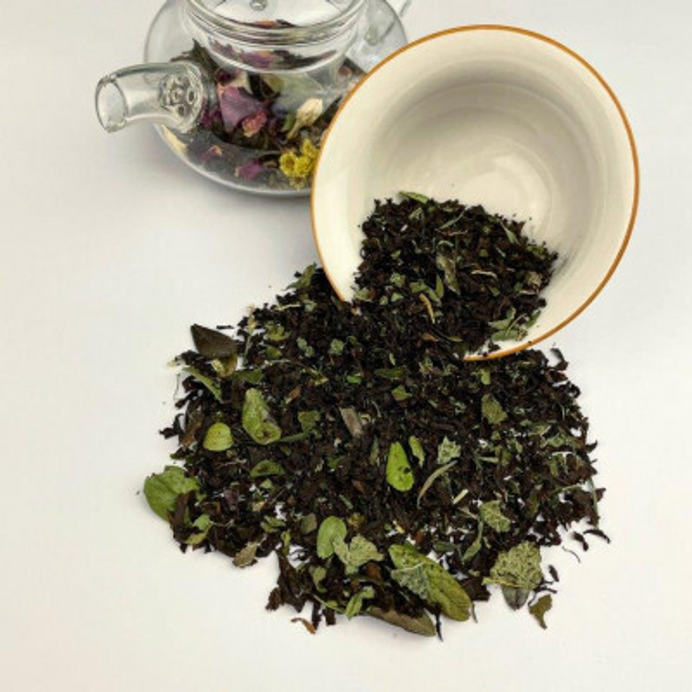 Черный чай BERRY-TEA "Смородина с мятой" | 18гр под стакан | Эконом