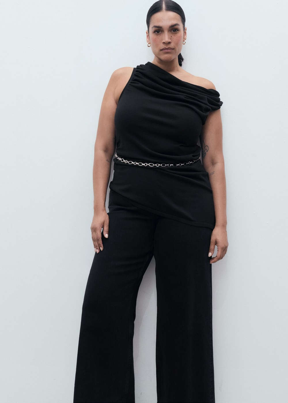 Джинсы-кюлоты Catherin с высокой талией