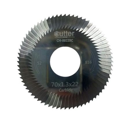 Фреза Carbide отрезная с б/н RAISE Ø70*1.3*Ø22*90T 0022А