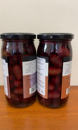 Оливки чёрные Karpea Kalamon в рассоле 370 гр Греция