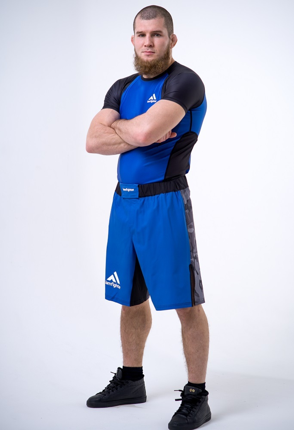 Комплект iamfighter 2в1 Рашгард/Шорты ММА Синий