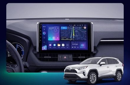 Магнитола для Toyota RAV4 5 2019-2022 (Китай) - Teyes CC3-2K-360 на Android 10, 2K QLED, 6Гб+128Гб, CarPlay, 4G SIM-слот, 4 камеры в комплекте