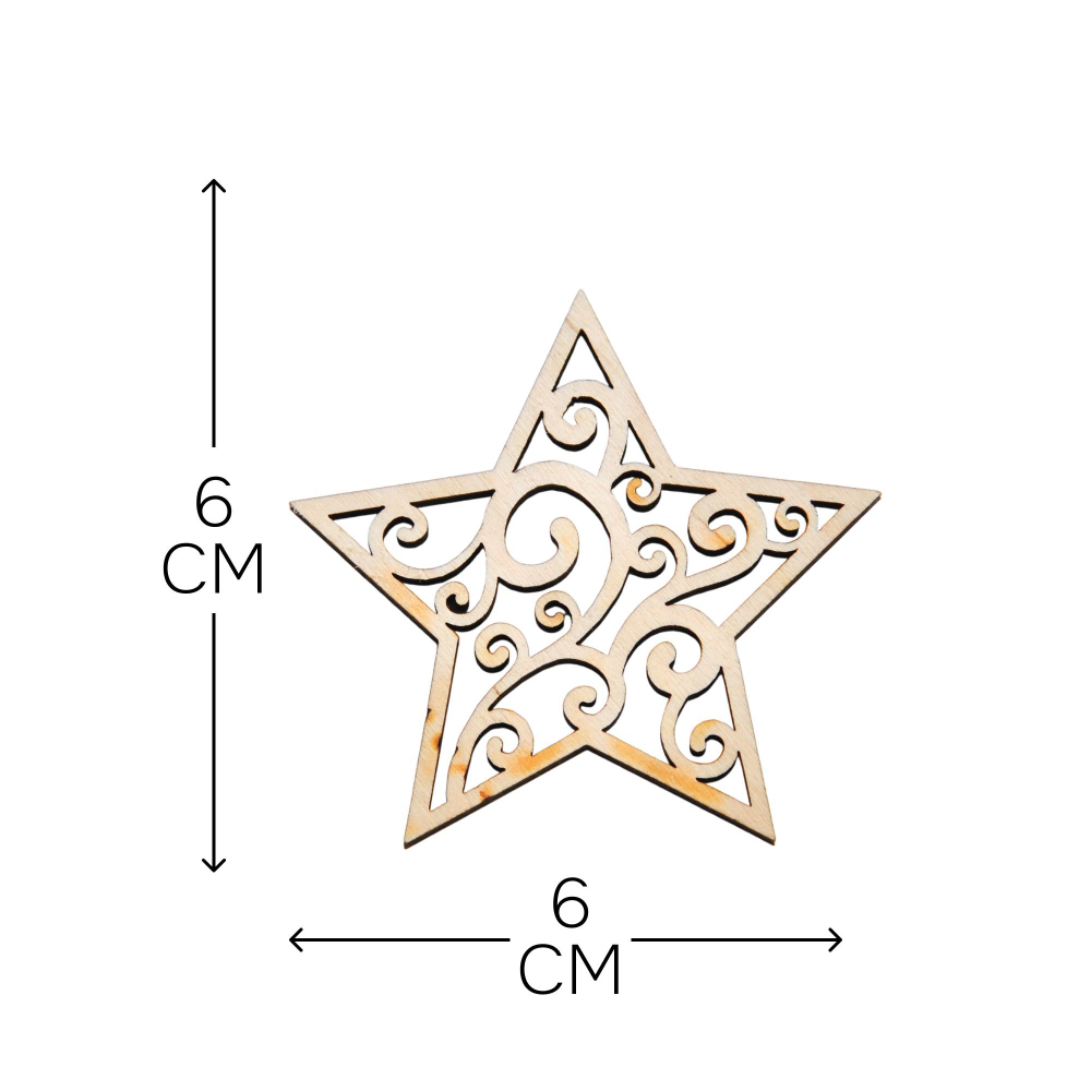 Елочные игрушки, 11 шт, деревянные, подарочный набор, Dipriz