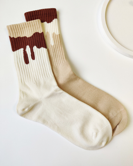 Носки р.35-40 "Splash" Paint drip