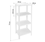 Полка прямоугольная малая (4 секции) 340х280х750