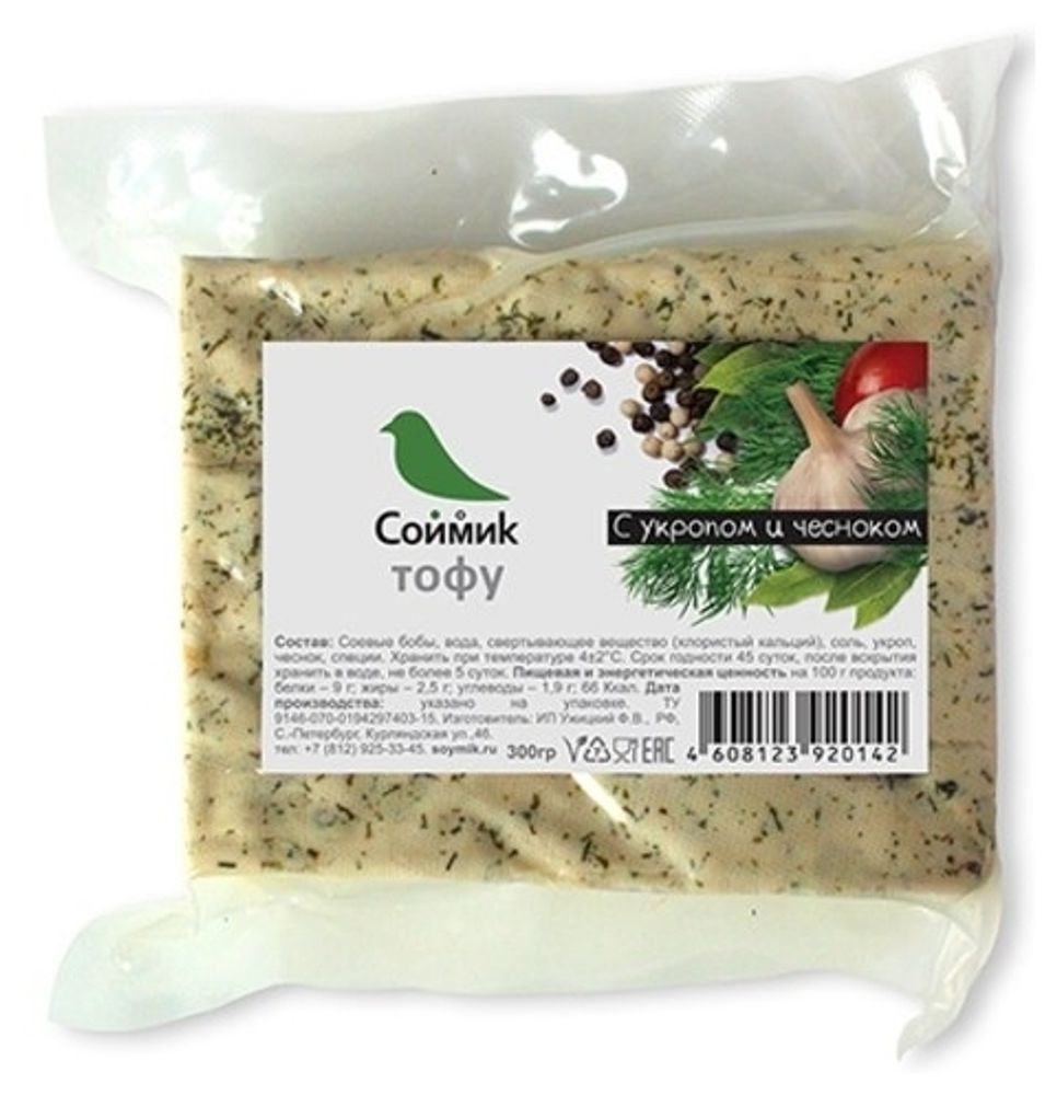 Соймик тофу с укропом и чесноком 300 г