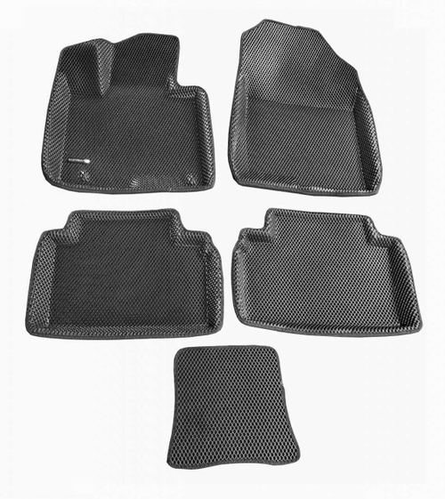 Коврики салона для HYUNDAI Tucson (2021-) Euromat 3D EVA черные Арт EM3DEVA-002711