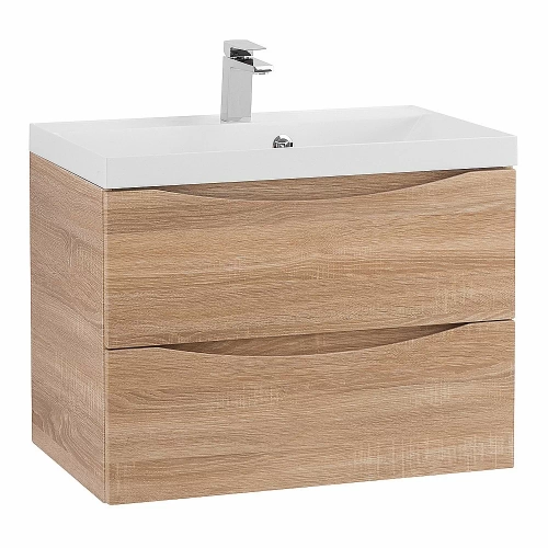 Тумба с раковиной Belbagno MARINO 70 подвесная Rovere Bianco