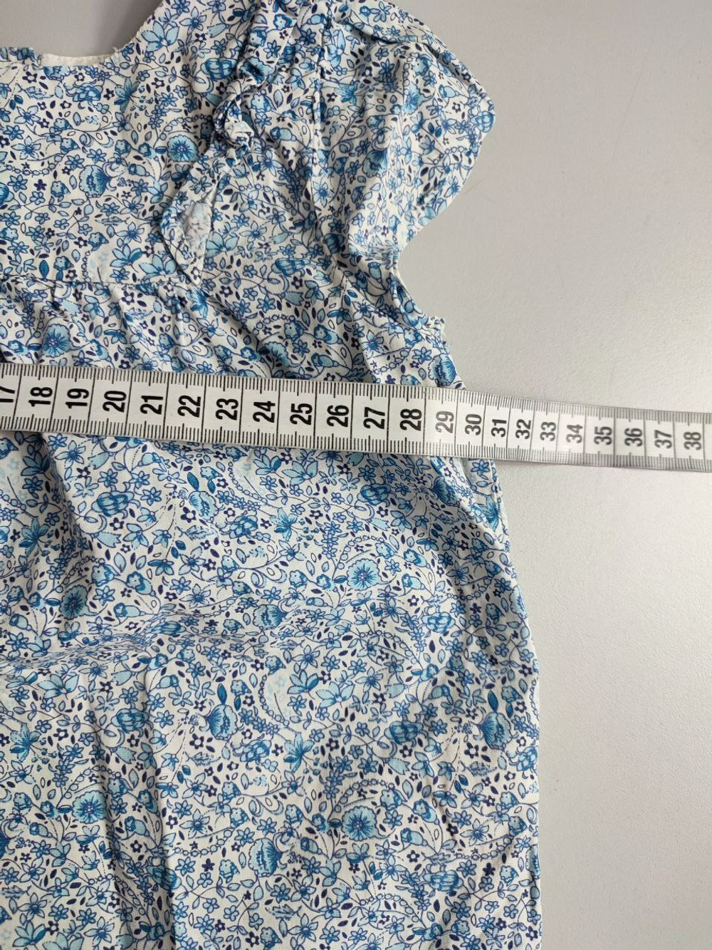 Платье хлопковое с принтом на 1-2 года