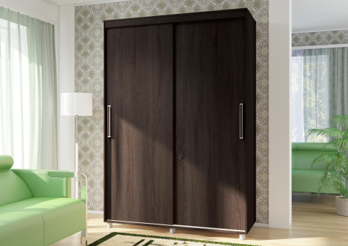 КОМФОРТ-12 ПРАЙМ 1,5м Шкаф "без зеркал" Венге / Венге