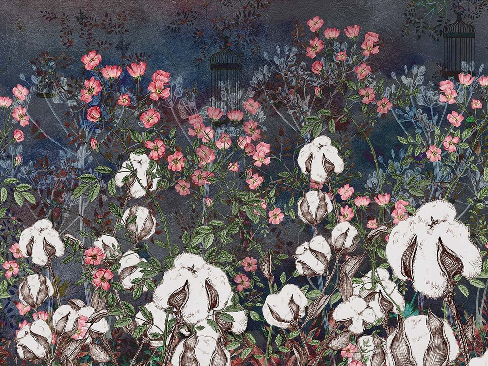 Дизайнерские обои Wall Street Botanica