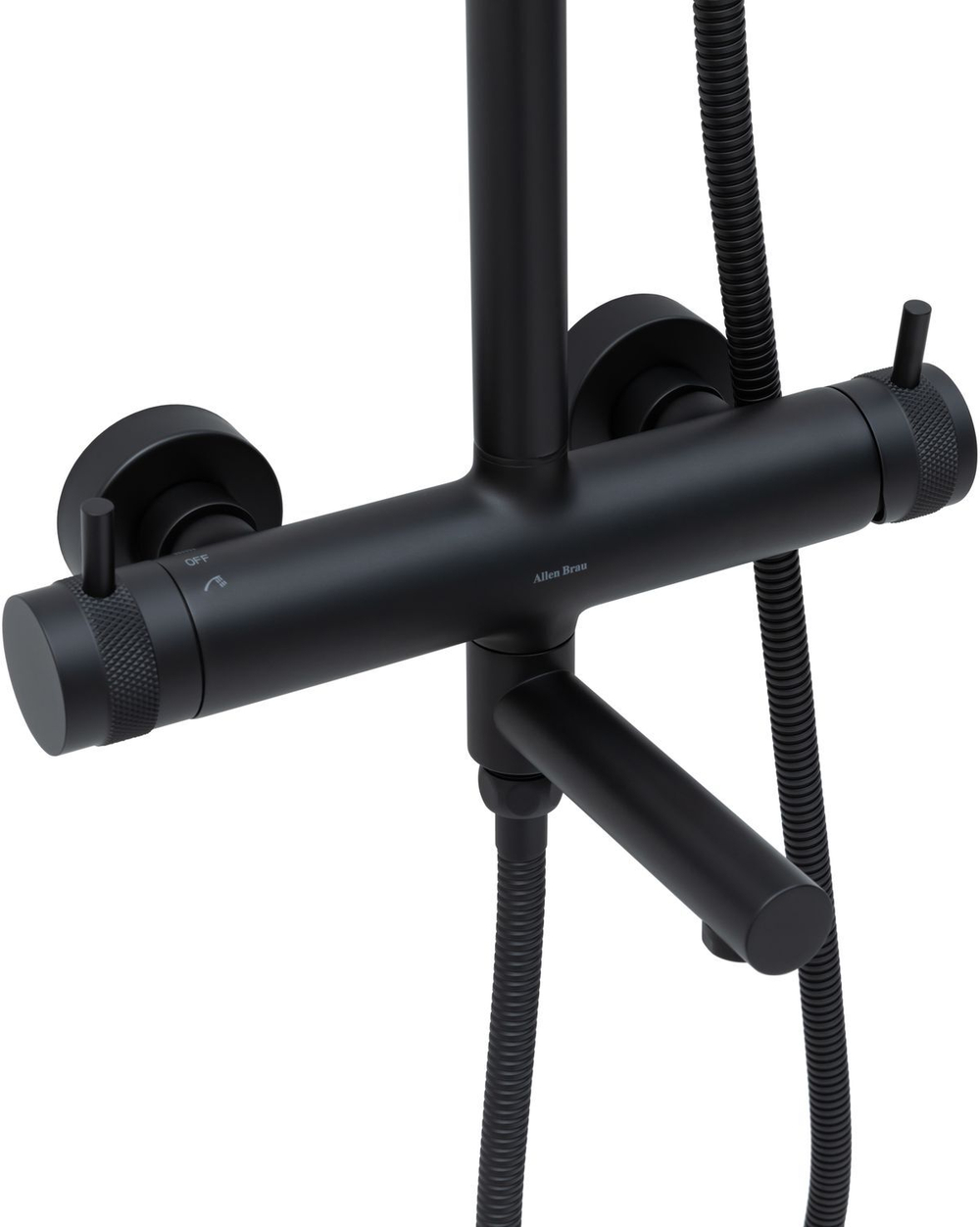 Душевая стойка Allen Brau Priority 5.31A10-31 3 режима, матовый черный