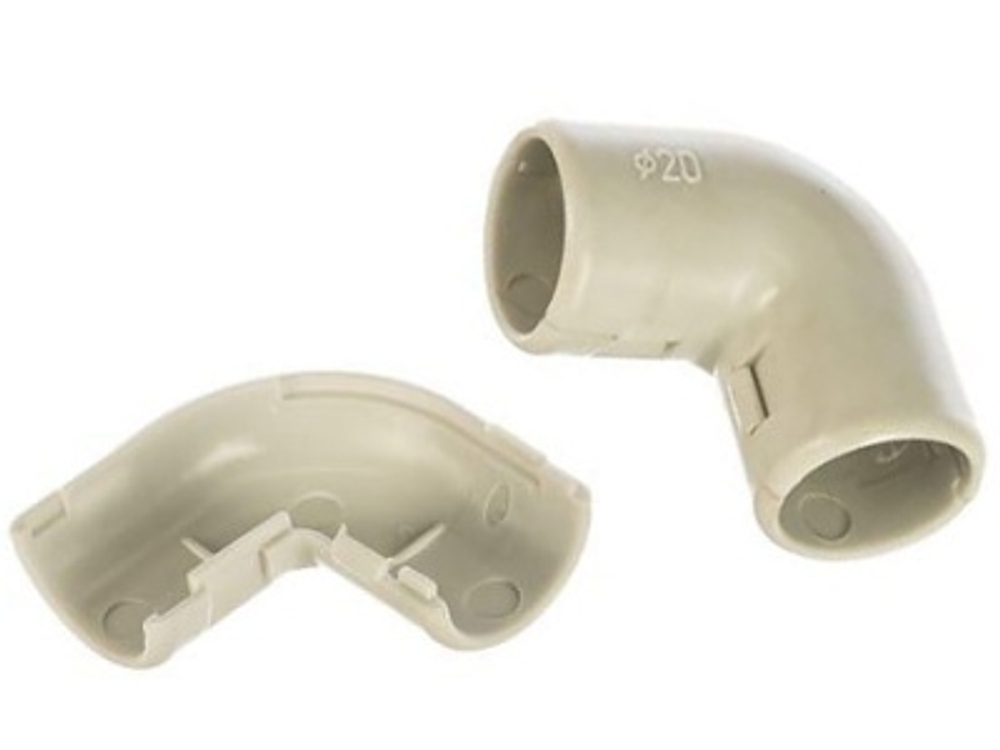 Угол 90 соед для трубы 20 мм (50шт/уп) TDM