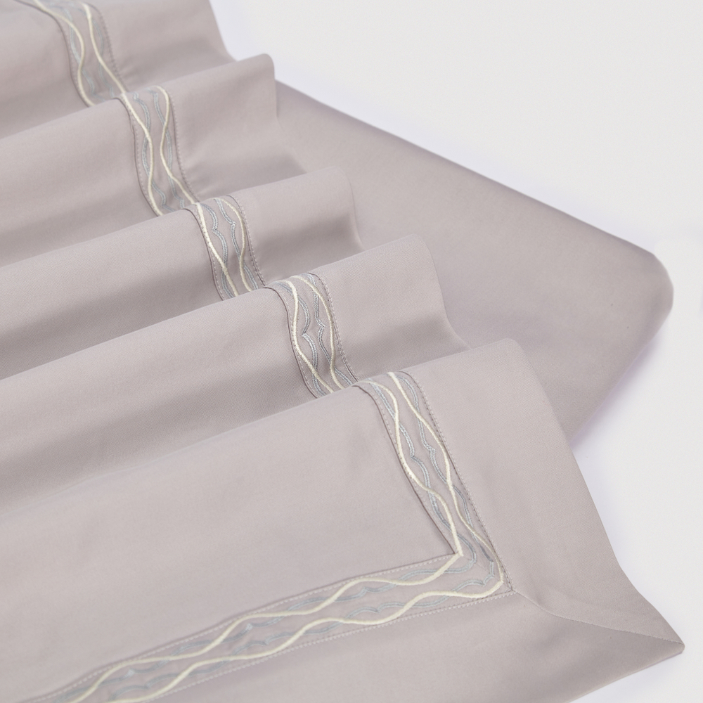 Постельное белье 2 спальное евро Сlaire&Caroll Le Fleur серый