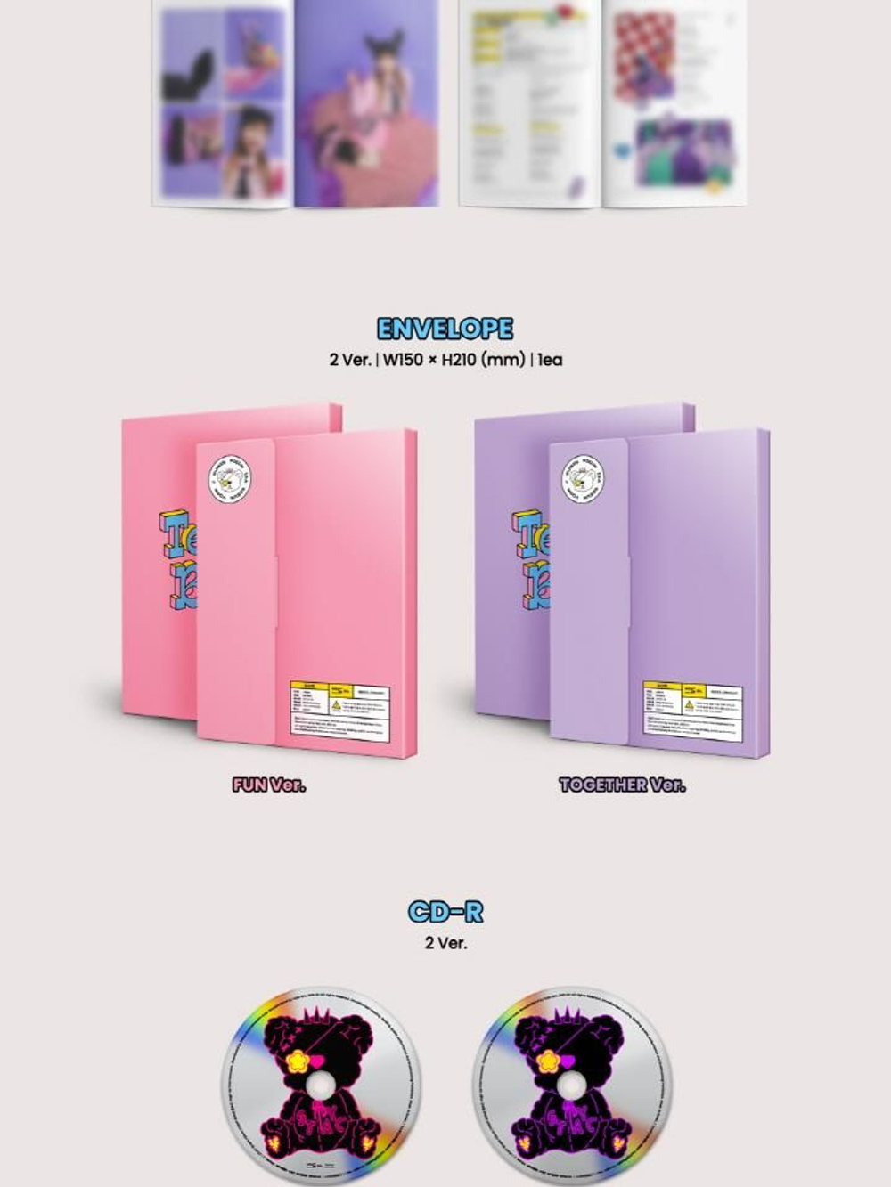 Альбом STAYC - Teddy Bear 4th Single Album 2 Version SET